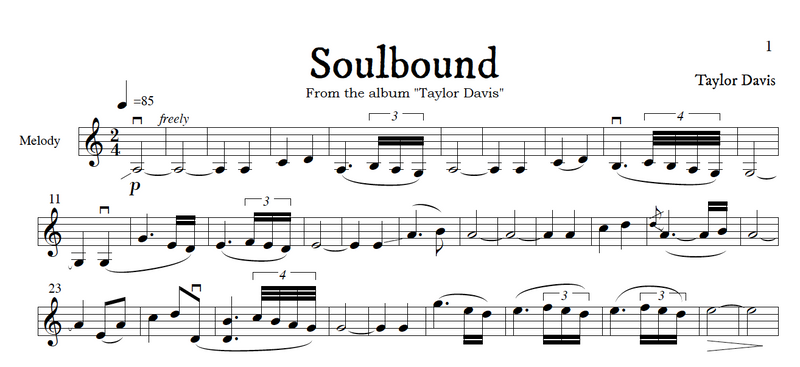 Soulbound – Violin Sheet Music with Play-Along Backtrack