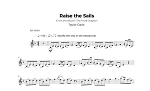 Raise the Sails – Violin Sheet Music with Play-Along Backtrack