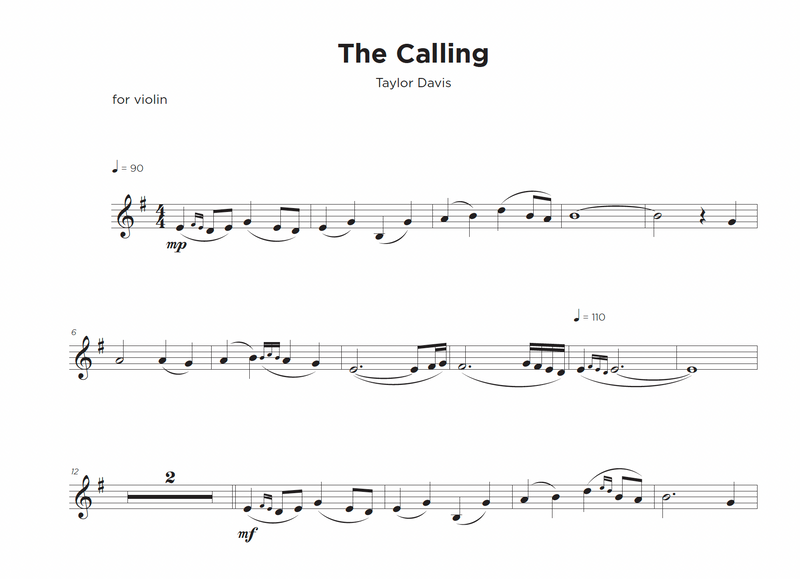 The Calling - VIOLIN Sheet Music