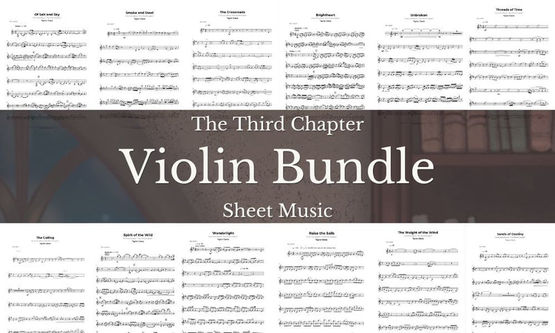 The Third Chapter Album – VIOLIN Sheet Music Bundle – DIGITAL DOWNLOAD (PRE-ORDER)