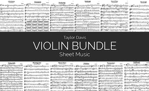 Taylor Davis Album – VIOLIN Sheet Music Bundle – DIGITAL DOWNLOAD