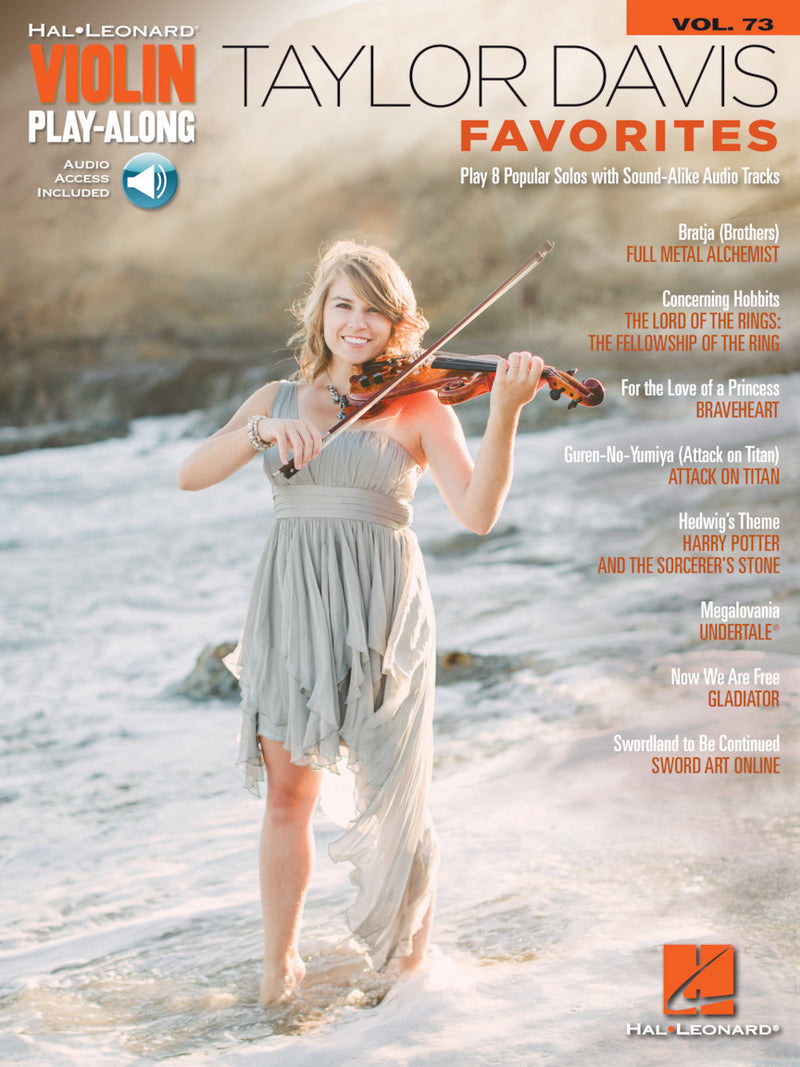 Taylor Davis - Favorites Violin Play Along Vol. 73 - Physical Sheet Music Book