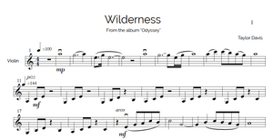 Wilderness – VIOLIN Sheet Music with Play-Along Backtrack